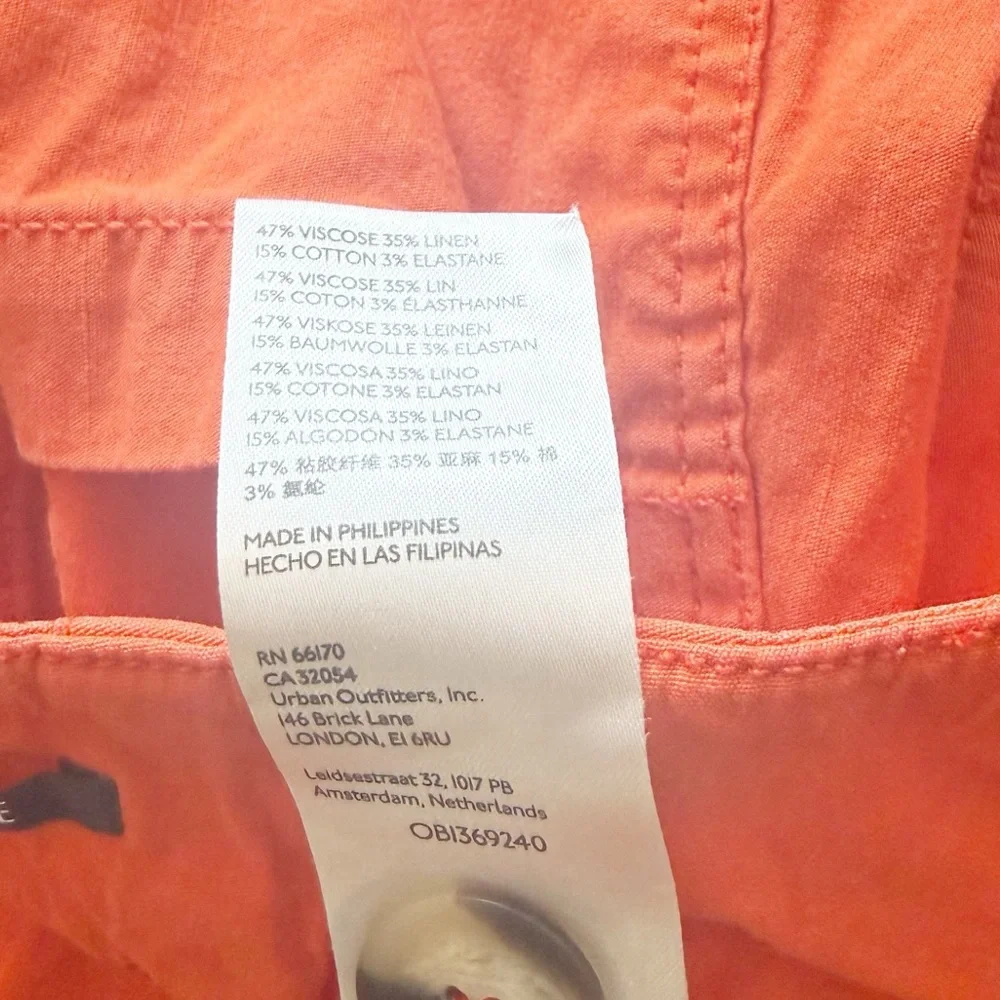 Maeve The Colette Orange Cropped Wide Leg Pants Size 8 - Picture 8 of 8